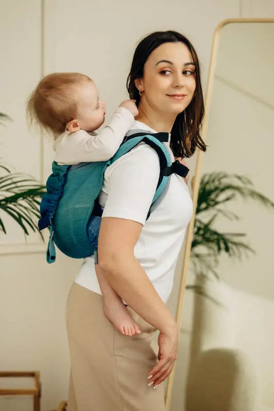 Lenny Buckle Onbuhimo PRO baby carrier, broken-twill weave (100% cotton) - AIRGLOW - Woven Baby Preschool   buckle_onbu_pro_carriers    #
