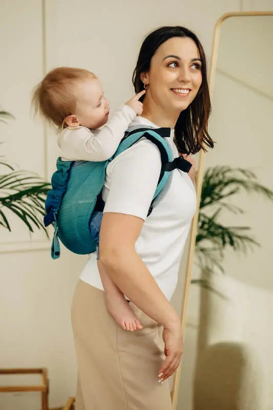 Lenny Buckle Onbuhimo PRO baby carrier, broken-twill weave (100% cotton) - AIRGLOW - Woven Baby Preschool   buckle_onbu_pro_carriers    #