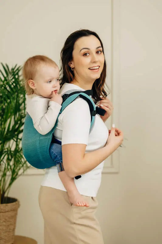 Lenny Buckle Onbuhimo PRO baby carrier, broken-twill weave (100% cotton) - AIRGLOW - Woven Baby Preschool   buckle_onbu_pro_carriers    #