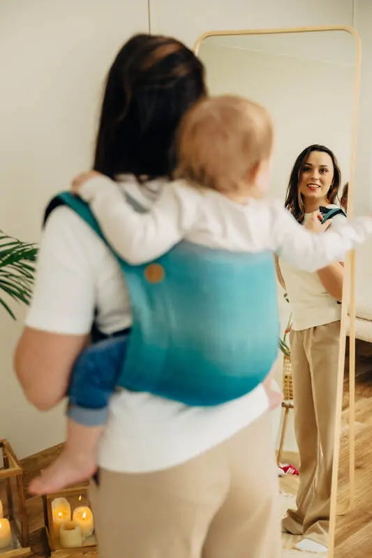 Lenny Buckle Onbuhimo PRO baby carrier, broken-twill weave (100% cotton) - AIRGLOW - Woven Baby Preschool   buckle_onbu_pro_carriers    #