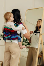 Lenny Buckle Onbuhimo PRO baby carrier, broken-twill weave (100% cotton) - CAROUSEL OF COLORS - Woven Baby Standard   buckle_onbu_pro_carriers    #
