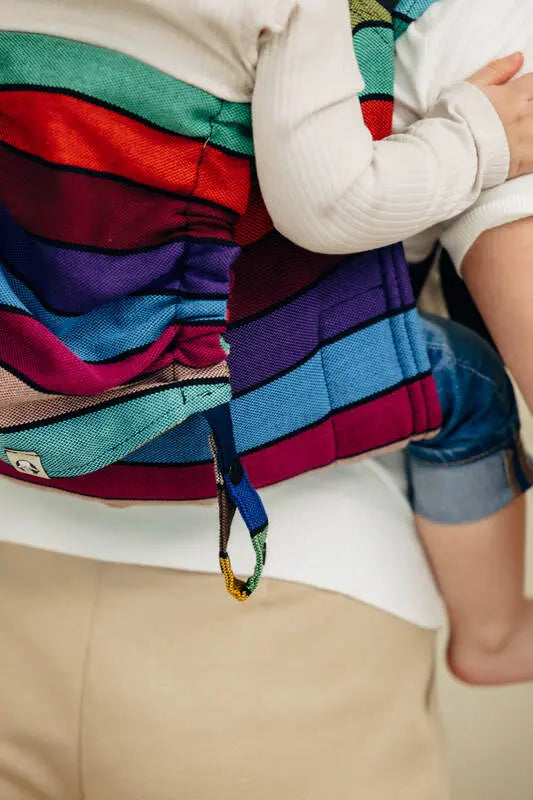 Lenny Buckle Onbuhimo PRO baby carrier, broken-twill weave (100% cotton) - CAROUSEL OF COLORS - Woven Baby Standard   buckle_onbu_pro_carriers    #
