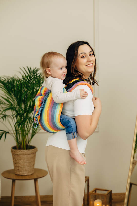 Lenny Buckle Onbuhimo PRO baby carrier, broken-twill weave (100% cotton) - LUNA