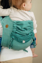 Lenny Buckle Onbuhimo PRO baby carrier, herringbone weave (100% cotton) - LITTLE HERRINGBONE OMBRE GREEN - Woven Baby Preschool   buckle_onbu_pro_carriers    #