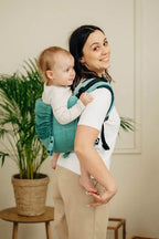 Lenny Buckle Onbuhimo PRO baby carrier, herringbone weave (100% cotton) - LITTLE HERRINGBONE OMBRE GREEN - Woven Baby Preschool   buckle_onbu_pro_carriers    #