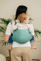 Lenny Buckle Onbuhimo PRO baby carrier, herringbone weave (100% cotton) - LITTLE HERRINGBONE OMBRE GREEN - Woven Baby Preschool   buckle_onbu_pro_carriers    #