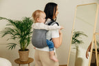 Lenny Buckle Onbuhimo PRO baby carrier, herringbone weave (100% cotton) - LITTLE HERRINGBONE OMBRE GREY - Woven Baby Standard   buckle_onbu_pro_carriers    #