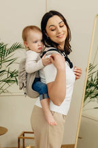 Lenny Buckle Onbuhimo PRO baby carrier, broken-twill weave (100% cotton) - PEANUT BUTTER - Woven Baby Standard   buckle_onbu_pro_carriers    #