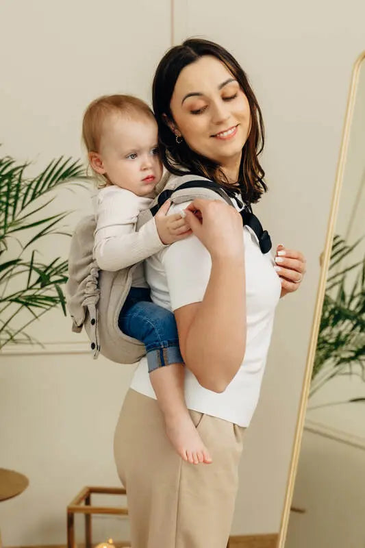 Lenny Buckle Onbuhimo PRO baby carrier, broken-twill weave (100% cotton) - PEANUT BUTTER - Woven Baby Size - Standard-Size - Toddler   buckle_onbu_pro_carriers    #