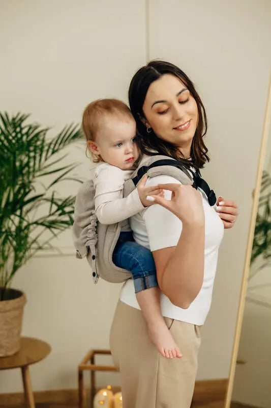 Lenny Buckle Onbuhimo PRO baby carrier, broken-twill weave (100% cotton) - PEANUT BUTTER - Woven Baby Size - Standard-Size - Toddler   buckle_onbu_pro_carriers    #