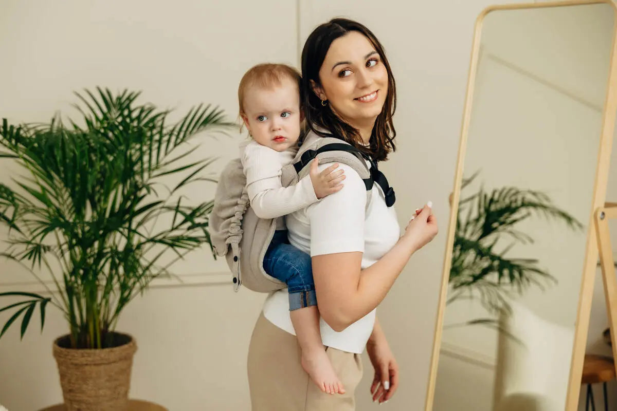 Lenny Buckle Onbuhimo PRO baby carrier, broken-twill weave (100% cotton) - PEANUT BUTTER - Woven Baby Size - Standard-Size - Toddler   buckle_onbu_pro_carriers    #
