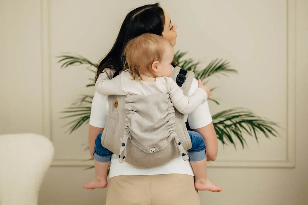 Lenny Buckle Onbuhimo PRO baby carrier, broken-twill weave (100% cotton) - PEANUT BUTTER - Woven Baby Standard   buckle_onbu_pro_carriers    #