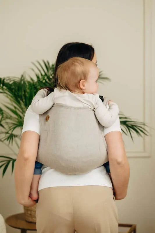 Lenny Buckle Onbuhimo PRO baby carrier, broken-twill weave (100% cotton) - PEANUT BUTTER - Woven Baby Standard   buckle_onbu_pro_carriers    #
