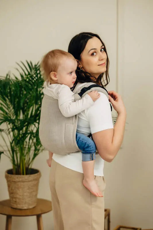 Lenny Buckle Onbuhimo PRO baby carrier, broken-twill weave (100% cotton) - PEANUT BUTTER - Woven Baby Standard   buckle_onbu_pro_carriers    #