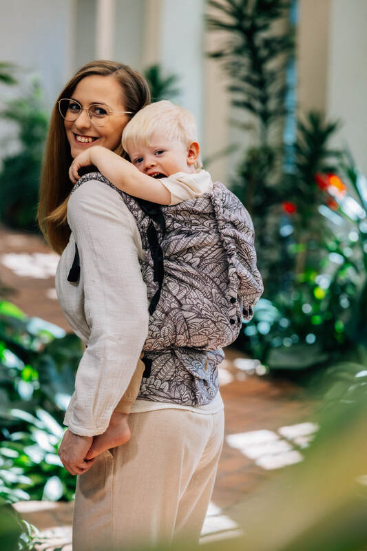 LennyPreschool Carrier, jacquard weave (100% bamboo viscose) - WILD SOUL - GAJUSZ - Woven Baby Size - Preschool   lenny_preschool    #