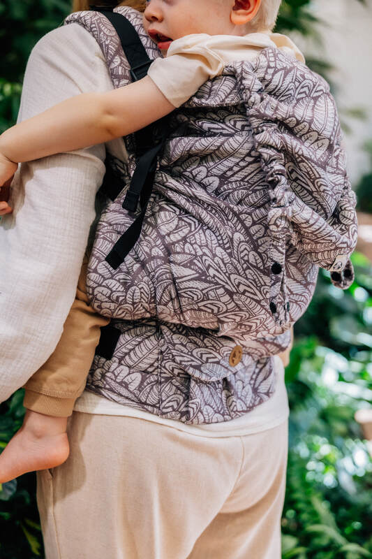 LennyPreschool Carrier, jacquard weave (100% bamboo viscose) - WILD SOUL - GAJUSZ - Woven Baby Size - Preschool   lenny_preschool    #