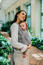 Baby Wrap, Jacquard Weave (100% bamboo viscose) - WILD SOUL - GAJUSZ - Woven Baby XS - 4   long_woven_wraps    #