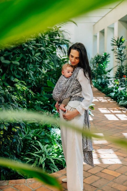 Baby Wrap, Jacquard Weave (100% bamboo viscose) - WILD SOUL - GAJUSZ - Woven Baby Size - S-Size - XS   long_woven_wraps    #