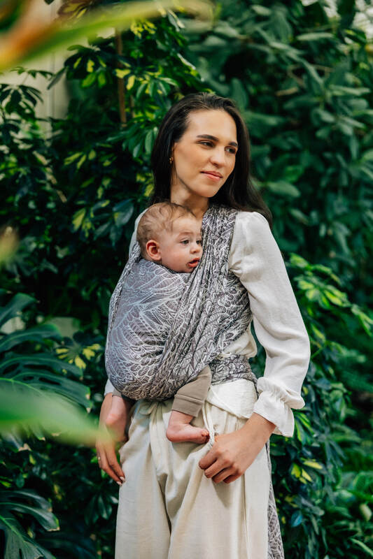 Baby Wrap, Jacquard Weave (100% bamboo viscose) - WILD SOUL - GAJUSZ