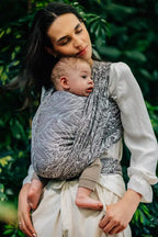 Baby Wrap, Jacquard Weave (100% bamboo viscose) - WILD SOUL - GAJUSZ - Woven Baby XS - 4   long_woven_wraps    #