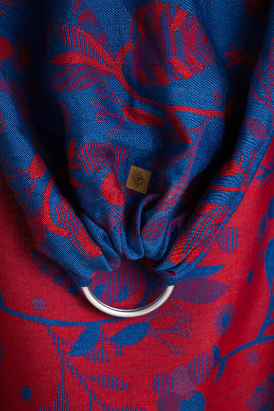 Ring Sling, Jacquard Weave (41% combed cotton, 21% merino wool, 21% cashmere, 17% mulberry silk) with gathered shoulder - EXPERIMENT no. 33 - standard 1.8m - Woven Baby Default Title   ring_slings    #