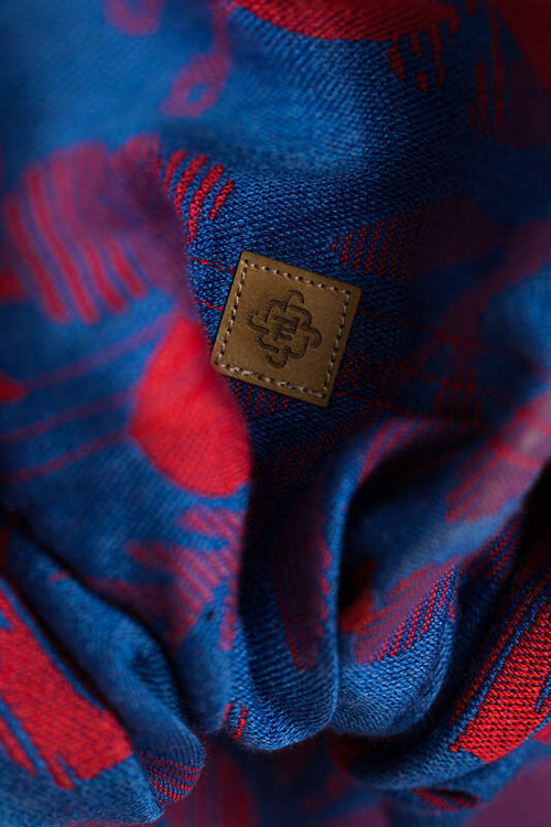 Ring Sling, Jacquard Weave (41% combed cotton, 21% merino wool, 21% cashmere, 17% mulberry silk) with gathered shoulder - EXPERIMENT no. 33 - standard 1.8m - Woven Baby Title - Default Title   ring_slings    #