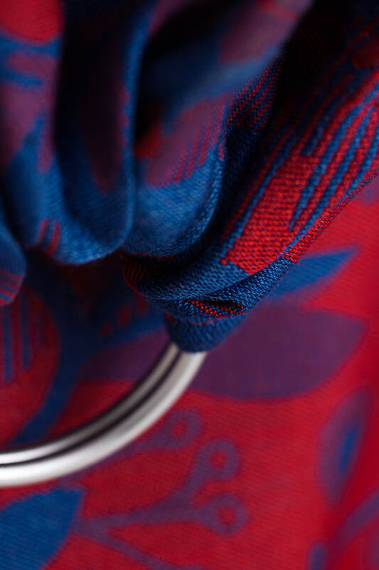 Ring Sling, Jacquard Weave (41% combed cotton, 21% merino wool, 21% cashmere, 17% mulberry silk) with gathered shoulder - EXPERIMENT no. 33 - standard 1.8m - Woven Baby Default Title   ring_slings    #