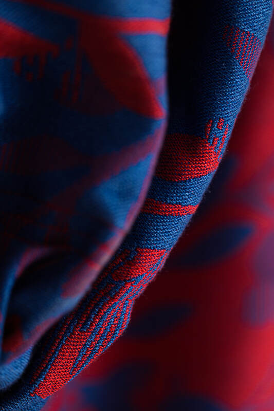 Ring Sling, Jacquard Weave (41% combed cotton, 21% merino wool, 21% cashmere, 17% mulberry silk) with gathered shoulder - EXPERIMENT no. 33 - standard 1.8m - Woven Baby Default Title   ring_slings    #