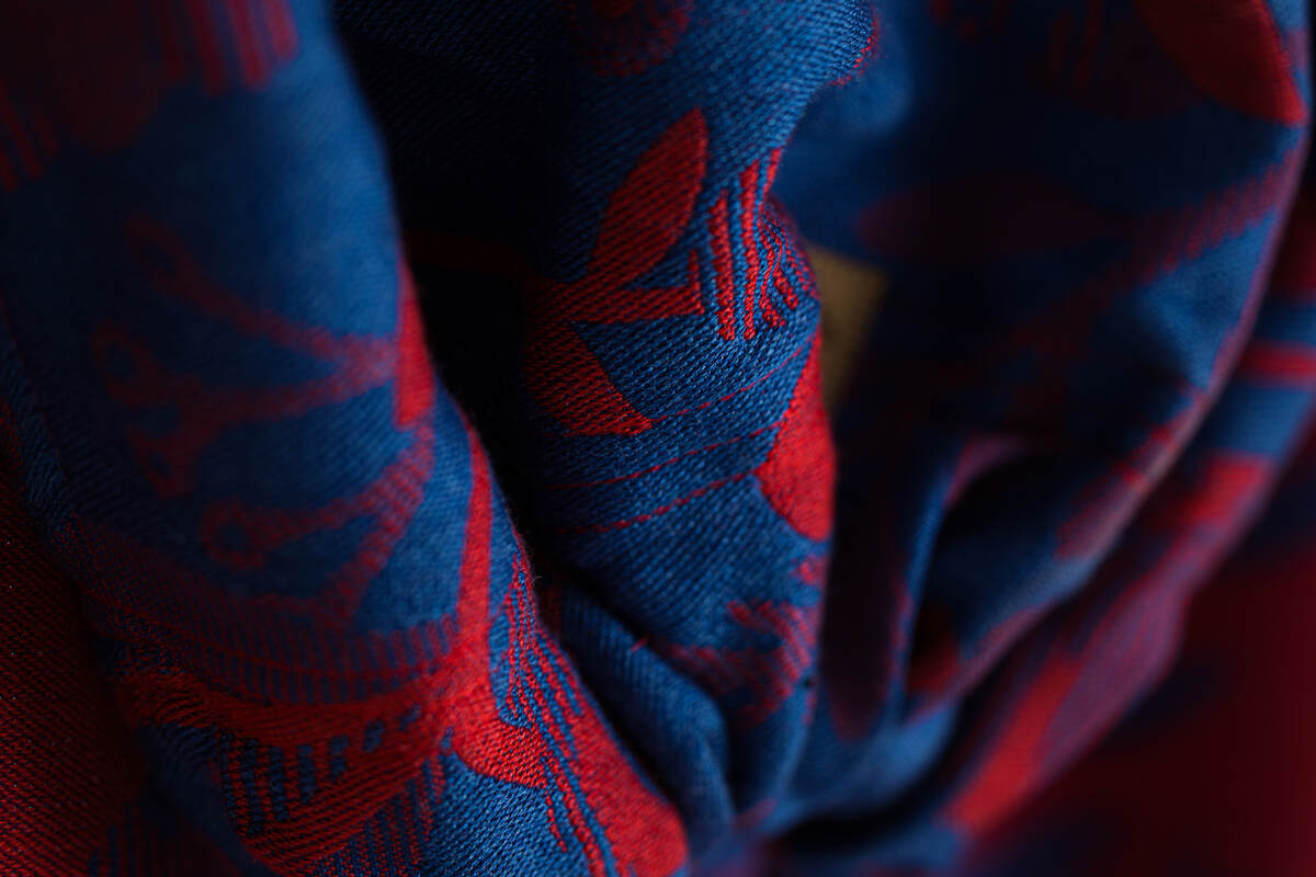 Ring Sling, Jacquard Weave (41% combed cotton, 21% merino wool, 21% cashmere, 17% mulberry silk) with gathered shoulder - EXPERIMENT no. 33 - standard 1.8m - Woven Baby Default Title   ring_slings    #