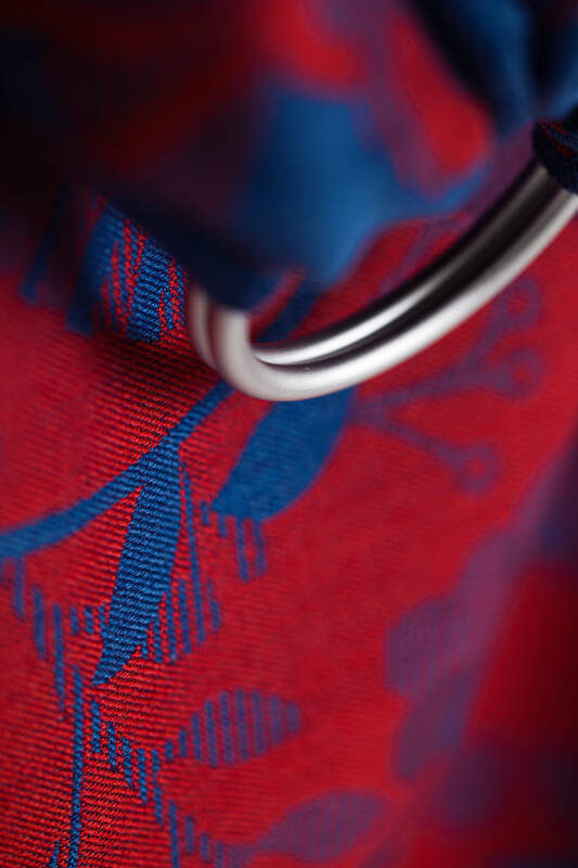 Ring Sling, Jacquard Weave (41% combed cotton, 21% merino wool, 21% cashmere, 17% mulberry silk) with gathered shoulder - EXPERIMENT no. 33 - standard 1.8m - Woven Baby Default Title   ring_slings    #