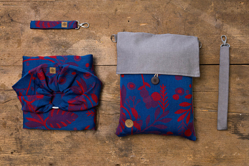 Ring Sling, Jacquard Weave (41% combed cotton, 21% merino wool, 21% cashmere, 17% mulberry silk) with gathered shoulder - EXPERIMENT no. 33 - standard 1.8m - Woven Baby Default Title   ring_slings    #