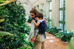 Lenny Buckle Onbuhimo PRO baby carrier, jacquard weave (60% cotton, 28% merino wool, 8% silk, 4% cashmere) - PEACOCK'S TAIL - BLACK OPAL - Woven Baby Standard   buckle_onbu_pro_carriers    #