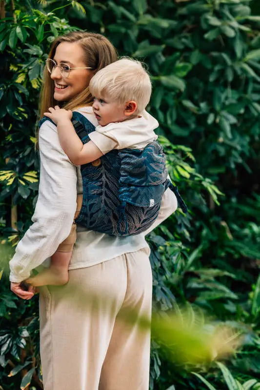 Lenny Buckle Onbuhimo PRO baby carrier, jacquard weave (54% cotton, 46% TENCEL™ Lyocell) - RAINFOREST - NOCTURNAL - Woven Baby Size - Standard   buckle_onbu_pro_carriers    #