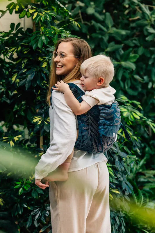 Lenny Buckle Onbuhimo PRO baby carrier, jacquard weave (54% cotton, 46% TENCEL™ Lyocell) - RAINFOREST - NOCTURNAL - Woven Baby Standard   buckle_onbu_pro_carriers    #