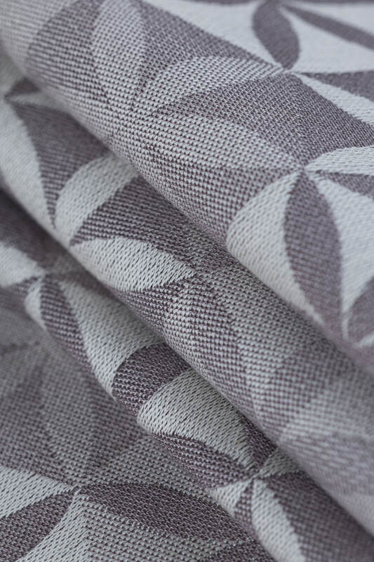 LennyLight Carrier, jacquard weave, (55% cotton, 45% TENCEL™ Lyocell) - HEXAFLOWERS - MIRROR (grade B) - Woven Baby Size - Standard   lenny_light    #