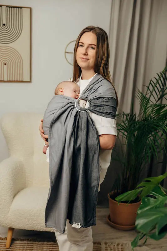 My First Ring Sling - HOWLITE - 100% Cotton - Broken Twill Weave -  with gathered shoulder - standard 1.8m (grade B) - Woven Baby    ring_slings    #