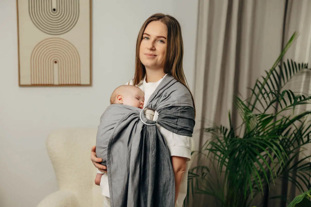 My First Ring Sling - HOWLITE - 100% Cotton - Broken Twill Weave -  with gathered shoulder - standard 1.8m - Woven Baby    ring_slings    #