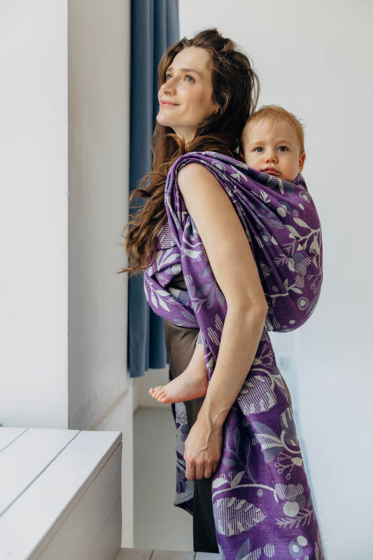 Baby Wrap, Jacquard Weave (39% merino wool, 28% combed cotton, 23% linen, 10% tussah silk) - EXPERIMENT no. 35