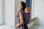 Baby Wrap, Jacquard Weave (39% merino wool, 28% combed cotton, 23% linen, 10% tussah silk) - EXPERIMENT no. 35 - Woven Baby XS - 4   long_woven_wraps    #