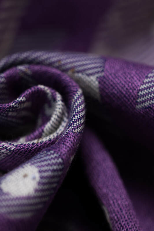 Baby Wrap, Jacquard Weave (39% merino wool, 28% combed cotton, 23% linen, 10% tussah silk) - EXPERIMENT no. 35 - Woven Baby XS - 4   long_woven_wraps    #