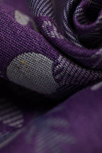 Baby Wrap, Jacquard Weave (39% merino wool, 28% combed cotton, 23% linen, 10% tussah silk) - EXPERIMENT no. 35 - Woven Baby XS - 4   long_woven_wraps    #