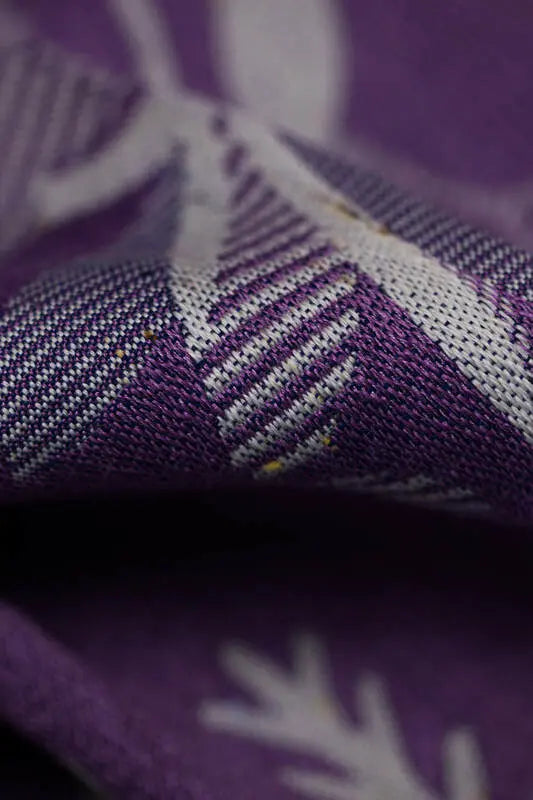 Baby Wrap, Jacquard Weave (39% merino wool, 28% combed cotton, 23% linen, 10% tussah silk) - EXPERIMENT no. 35 - Woven Baby XS - 4   long_woven_wraps    #