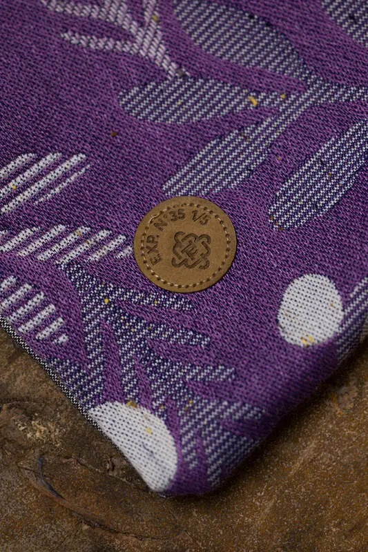 Baby Wrap, Jacquard Weave (39% merino wool, 28% combed cotton, 23% linen, 10% tussah silk) - EXPERIMENT no. 35 - Woven Baby XS - 4   long_woven_wraps    #