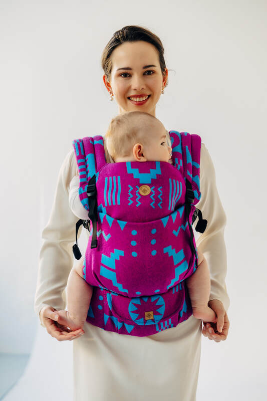 LennyLight Carrier, jacquard weave (56% merino wool, 27% combed cotton, 17% noil silk) - EXPERIMENT no. 36 - Woven Baby Standard   lenny_light    #
