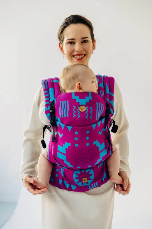 LennyLight Carrier, jacquard weave (56% merino wool, 27% combed cotton, 17% noil silk) - EXPERIMENT no. 36 - Woven Baby Size - Standard   lenny_light    #