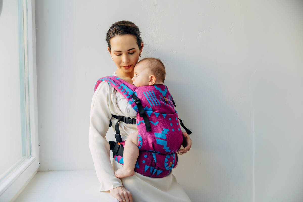 LennyLight Carrier, jacquard weave (56% merino wool, 27% combed cotton, 17% noil silk) - EXPERIMENT no. 36 - Woven Baby Standard   lenny_light    #