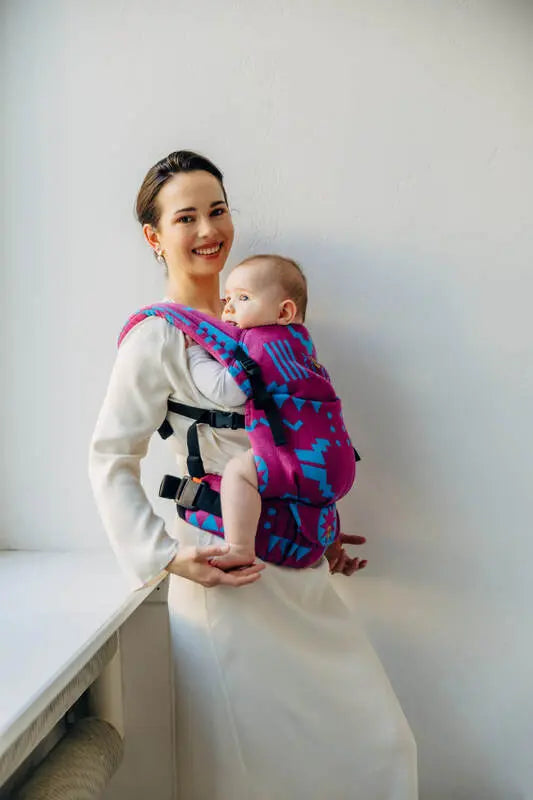 LennyLight Carrier, jacquard weave (56% merino wool, 27% combed cotton, 17% noil silk) - EXPERIMENT no. 36 - Woven Baby Size - Standard   lenny_light    #