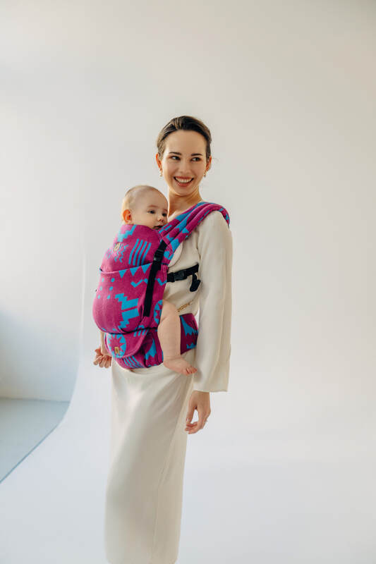 LennyLight Carrier, jacquard weave (56% merino wool, 27% combed cotton, 17% noil silk) - EXPERIMENT no. 36 - Woven Baby Standard   lenny_light    #