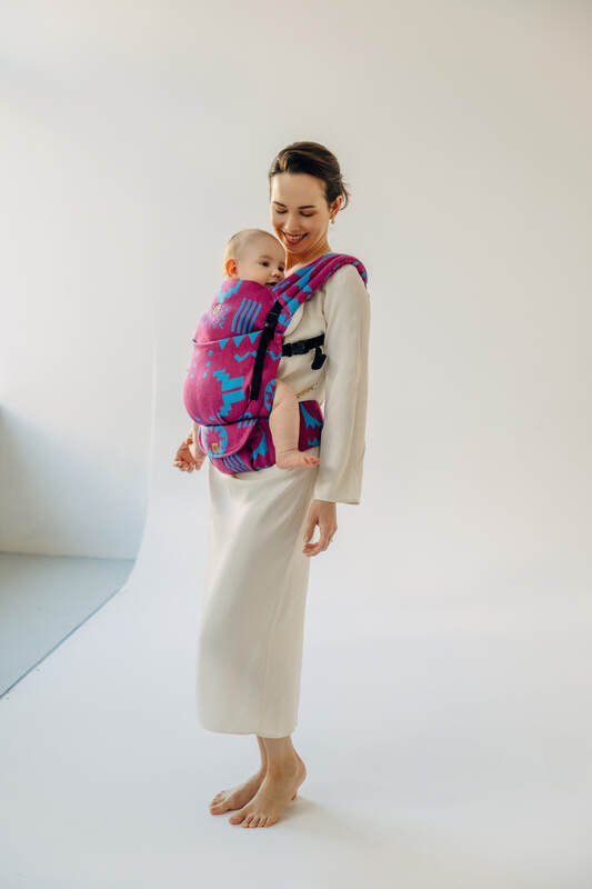 LennyLight Carrier, jacquard weave (56% merino wool, 27% combed cotton, 17% noil silk) - EXPERIMENT no. 36 - Woven Baby Standard   lenny_light    #