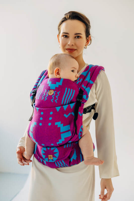 LennyLight Carrier, jacquard weave (56% merino wool, 27% combed cotton, 17% noil silk) - EXPERIMENT no. 36 - Woven Baby Standard   lenny_light    #